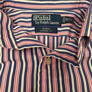 Ralph Lauren Men's Classic Fit Striped Shirt - Blue and Pink - Looks great